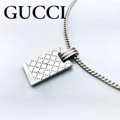 GUCCI グッチ ネックレス ロゴ シェリーライン シルバーSV925