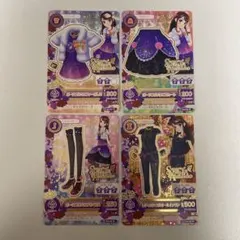 アイカツカード　スパイシーアゲハ4枚セット　紫吹蘭