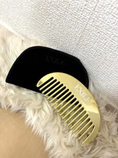 EXILE ゴールドヘアコーム 専用ケース付き LOVECHROME（ラブクロム） コーム くし ツキ ゴールド 24K GP ケース