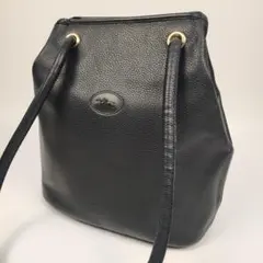 LONG CHAMP ロンシャン　レザー　ハンドバッグ　トートバッグ　ネイビー