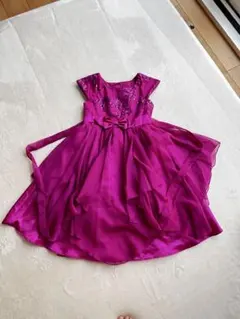 ピンクシフォンドレス