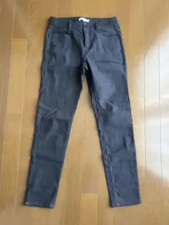 グレー チェック柄 スリムフィット パンツのサムネイル