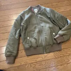 BEAMS HEART MA-1スタイルジャケット カーキ