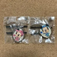 ディズニー ファッショナブルイースター 2015 ミッキー ミニー ピンバッジ
