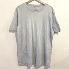 アリゾナ クルーネック 半袖 Ｔシャツ ビッグサイズ 3L 淡青 綿 デイリーのサムネイル