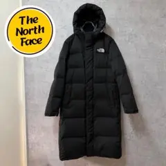 極美品 ノースフェイス ダウンジャケットコート ブラック メンズ XL 185