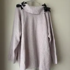 OLIVE des OLIVE 薄紫 ニットセーター