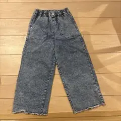 デニム ワイド 140