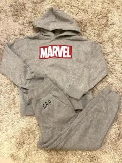 【美品】GAP MARVEL ロゴ パーカー スウェットパンツ セット