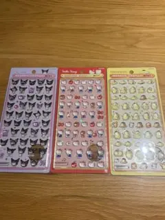 正規品　ボンボンドロップシール　サンリオミニ　３種　クロミ　キティ　プリン