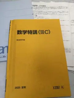 【2025】数学特講 (III) 杉山義明　テキスト＋板書＋プリント