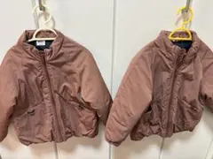BREEZE ブラウン ジップアップジャケット 110