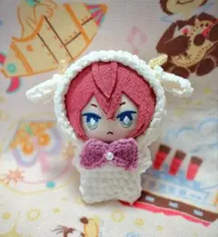 花飾り付きピンクぬいぐるみ【ひつじのおやすみなさい❣️】 - メルカリ
