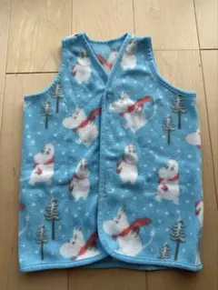 スリーパー　ひよこクラブ　ムーミン　水色　雪　ベビー　寝具　ベビースリーパー
