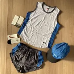 NIKEレディースランニングウェア3点セットトップスボトムスキャップ新品未使用品