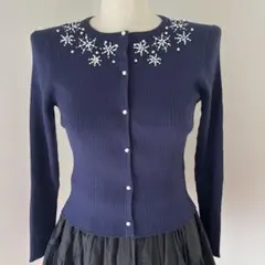 TOCCA トッカ ボレロ ネイビー XS 未使用 洗える】SCALLOP ボレロ （カーディガン・ボレロ）｜TOCCA