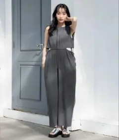 ローリーズファーム オールインワン グレー