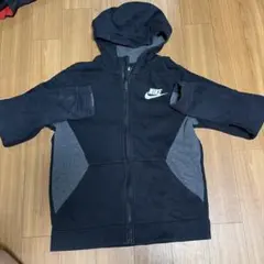 NIKE ジップアップパーカー ブラック グレー