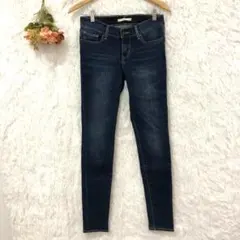 ★リーバイス★デニムスキニーパンツ【M】711 股浅 インディゴ アメリカ26