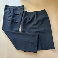 ブラック スラックス スカート　ウエスト64cm ヒップ91cm