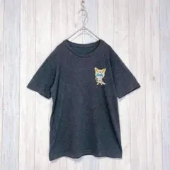 【ユニクロ】半袖 キャラクターTシャツ カットソー トップス グレー 綿混
