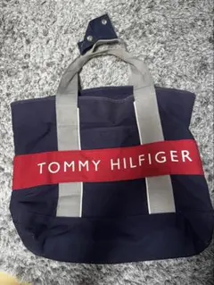 TOMMY HILFIGER トートバッグ ネイビー/レッド