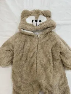 クマデザインロンパース ベージュ　ダッフィー