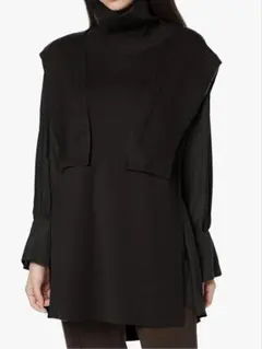 SNIDEL ブラウス セット レイヤードベスト 2点 ブラック