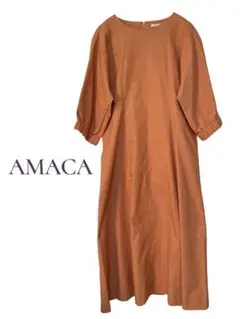 AMACA アマカ ワンピース オレンジのサムネイル