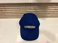 SANDIEGO 刺繍 ベースボールキャップ ブルー