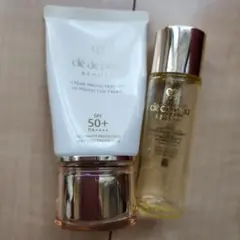 クレ・ド・ポー UVプロテクティブクリーム 50g + 化粧水30mLボトルのみ