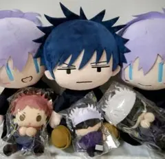 呪術廻戦 ぴたぬい BIG ぬいぐるみ マスコット 五条悟 虎杖悠仁 伏黒恵