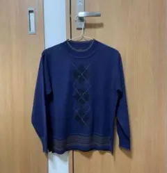 ネイビー　長袖　トップス