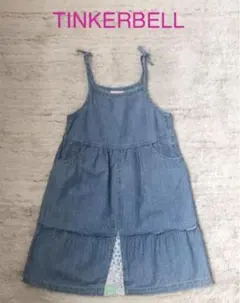 tinkerbell デニム ジャンパースカート 130cm