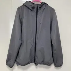 グレー フード付き パーカー
