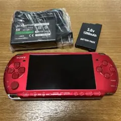 SONY PSP 3000 本体 バッテリー　充電器 動作確認済み　レッド