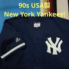 90s USA製 Majestic ニューヨークヤンキース ユニフォーム L 90s USA製 Majestic ニューヨークヤンキース ユニフォーム L - メルカリ