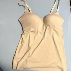 ユニクロ　エアリズム　ブラキャミソール　M ベージュ