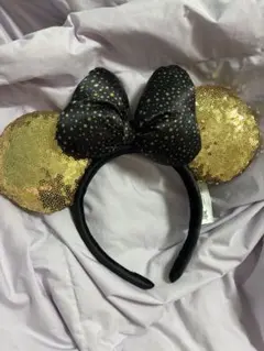 Disney カチューシャ ゴールド スパンコール 星柄
