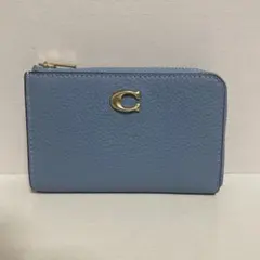 CJ884 COACH 長財布 ライトブルー レザー - メルカリ