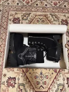 unconscious 厚底ブーツ スケルトン柄バンダナ付き 付属品全てあります