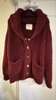 GELATO PIQUE バーガンディ カーディガン