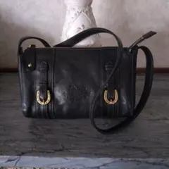 Dakota黒 レザー ショルダーバッグ