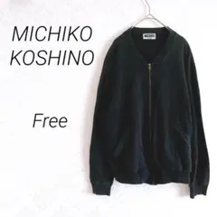 MICHIKO KOSHINO ジャンパー ブルゾン Free 黒　バック