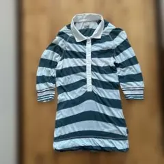 トミージーンズ ストライプラガーシャツ 五分袖