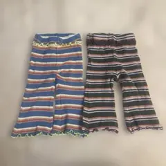 マーキーズ　ストライプ柄フリルパンツ2点セット