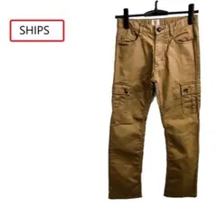 SHIPS ベージュ カーゴパンツ 2ポケット ストレートフィットのサムネイル