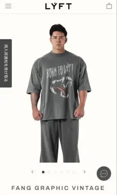 LYFT FANG GRAPHIC Tシャツ グレー Lサイズ - メルカリ