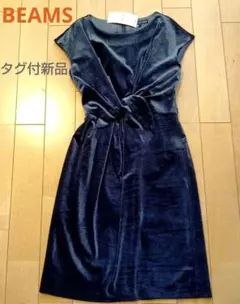 タグ付新品！セレモニーにも！BEAMS　ベロアノットデザインドレス