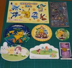 포켓몬 新旧シール ステッカー 묶음 판매 ８枚
